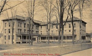 F48/ Berea Ohio Postcard c1910 Men's Dorm Baldwin Wallace College