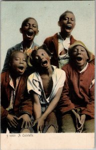 Antique Postcard Quintette of Children Portrait KJ11