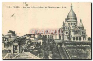 Old Postcard Paris View of the Sacred Heart of Montmartre