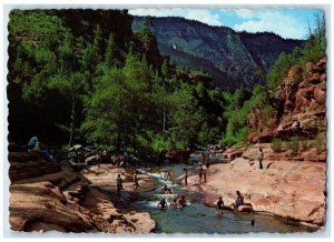 c1960 Beautiful Slide Rock Sedona Oak Creek Canyon Arizona AZ Unposted Postcard