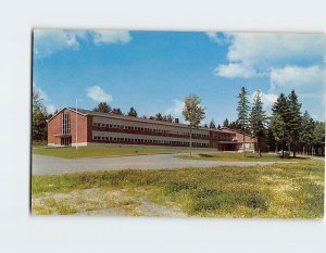 Postcard New High School and Auditorium, Old Town, Maine