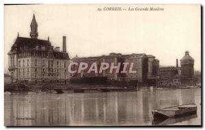 Old Postcard Corbeil Les Grands Moulins