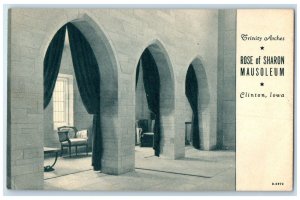 c1920's Trinity Archers Rose Of Sharon Mausoleum Design Clinton Iowa IA Postcard