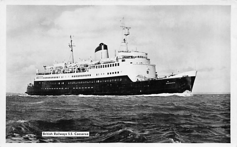 SS Caesarea British Railways Steamship Co Ship Writing on back 