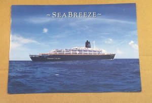 1999 USED POSTCARD - PREMIER CRUISES - SEA BREEZE 5X7