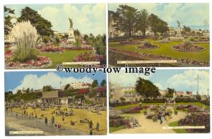 tq2663 - Essex - War Memorial, Gardens & Seaside , Clacton-on-Sea- 4 Postcards