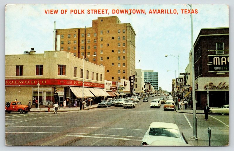 Amarillo TexasDowntown Polk StreetFW Woolworth StoreThe HubSkaggs1950s Cars United States