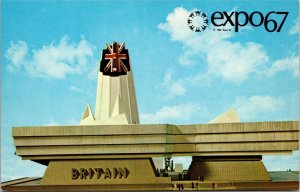 VINTAGE POSTCARD THE GREAT BRITAIN PAVILLION AT THE MONTREAL CANADA EXPO '67