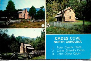 North Carolina Cades Cove Peter Cauble Cabin Carter Shield's Cabin & Joh...