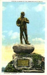 Green Mountain Boys Statue - Rutland, Vermont VT  