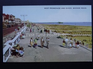 Sussex BOGNOR REGIS West Promenade & Sands c1950 Postcard by Valentine H9439