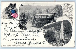 1905 Switchback Pennsylvania Postcard Scenes Mauch Chunk Summit Hill Trolley