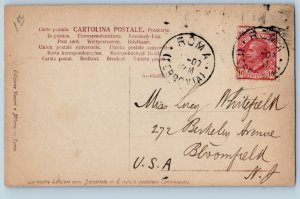 Roma Lazio Italy Postcard St. Peter and the Tiber 1907 Antique RPPC Photo