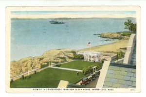 MA - Swampscott. New Ocean House, Waterfront View   (creases)