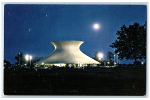 c1950 McDonnell Planetarium In Forest Park At Night St. Louis Missouri Postcard