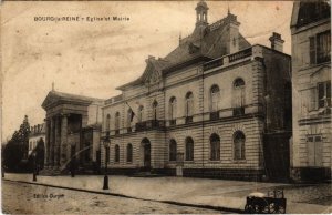 CPA BOURG-la-REINE Eglise et Mairie (1322722)