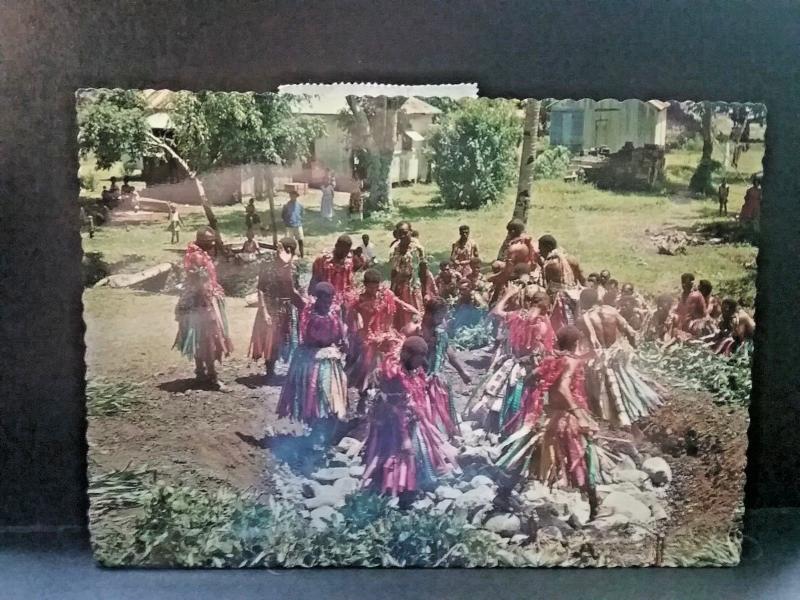 Postcard Fijian Firewalking in Fiji.    Z3