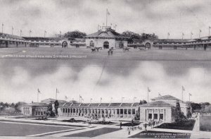 New York Syracuse State Fair Split View Stables and Dairy State Institution a...