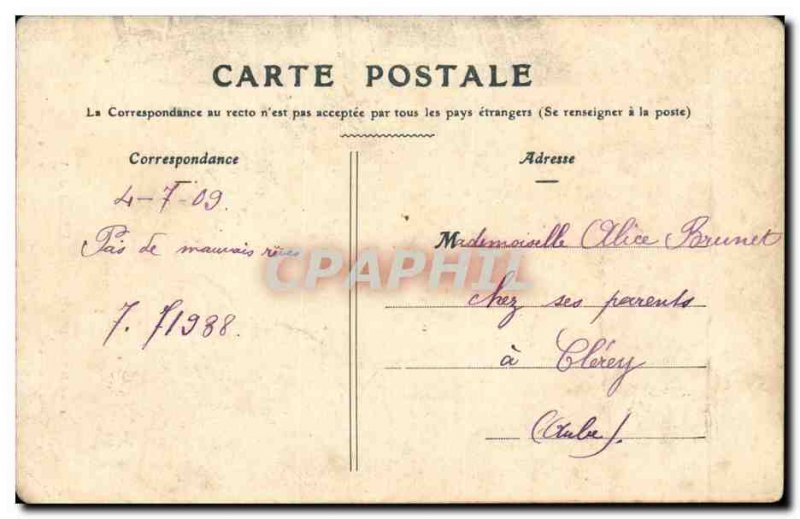 Bar Seine Old Postcard the & # City 39hotel
