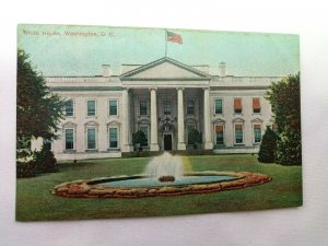 Vintage Postcard White House Washington DC Government