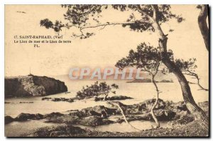 Postcard Old Saint Raphael Var Sea Lion and Lion earth