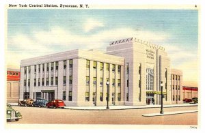 Postcard TRAIN STATION SCENE Syracuse New York NY AR6706