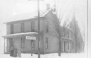 F51/ Thornville Ohio RPPC Postcard REPRINT c1960s Hotel Building 1