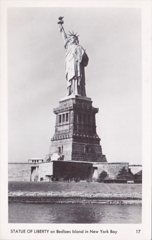 Statue Of Liberty On Bedloes Island In New York Bay New York City New York Re...