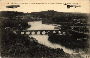 CPA SEVRES SAINT-CLOUD - SURESNES - Mont-Valerien - Zeppelin Aircraft (1322602)