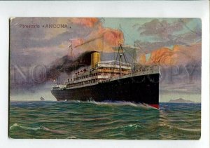 3150577 ADVERTISING ITALY ship ANCONA Vintage postcard