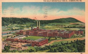 Vintage Postcard 1951 Kelly Springfield Tire Company Bldg. Cumberland Maryland