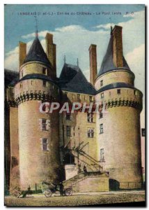 Old Postcard Langeais Entree Du Chateau The drawbridge