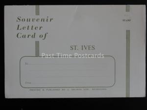 Cornwall ST IVES 6 Image - Old Souvenir Letter Card by J. Salmon Ltd