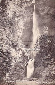 Oregon Columbia River Highway Multnomah Falls 620 Feet High 1945 Real Photo