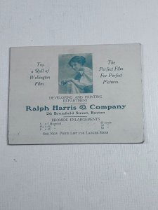 Advertising Ralph Harris & Co Boston MA Wellington Film Bromide Enlargement