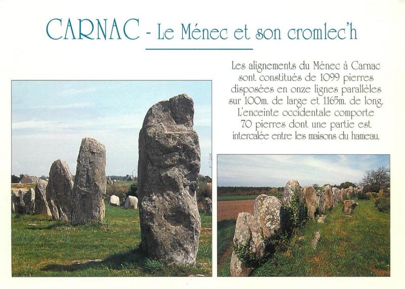 Lot 15 postcards France Carnac Bretagne Morbihan Dolmen 