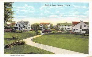 NEWTON, Iowa IA   CARDINAL COURT  Homes? JASPER COUNTY   c1920's Postcard