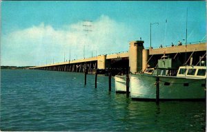 Postcard BRIDGE SCENE Ocean City Maryland MD AN8432