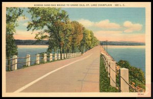 Across Sand Bar Bridge to Grand Isle, Lake Champlain, VT