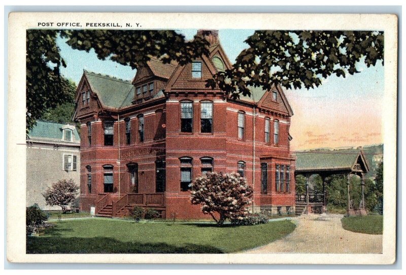 c1920's Post Office Building Peekskill New York NY Unposted Vintage Postcard