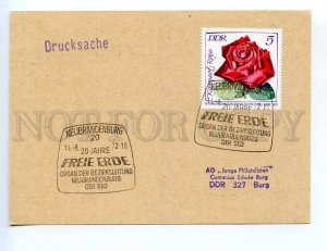 289974 EAST GERMANY 1972 Neubrandenburg Freie erde press postal card