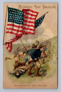 MEMORIAL DAY CAPTURE OF SAN JUAN HILL CUBA SPANISH AMERICAN WAR POSTCARD