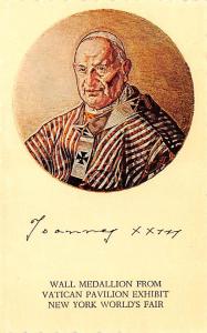 Post Card Old Vintage Antique, Medallion of Pope John XXIII, eyy000783