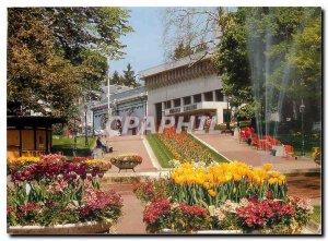 Modern Postcard The Etablissement Thermal The flower gardens Aix les Bains