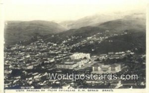 Real Photo Vista Parcial de Pocos De Caldas E.M. Gerais Brazil Writing On Back 