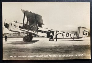 Mint England Real Picture Postcard Imperial Airways Passenger Aeroplane