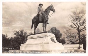 J67/ Vicksburg Mississippi RPPC Postcard c1950s General Grant Statue 256