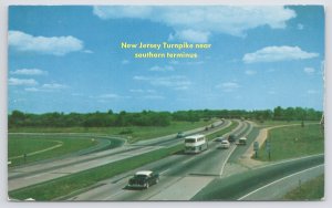 State View~New Jersey Turnpike~View Near Exit 3~Bus~Southern Terminus~Vintage PC