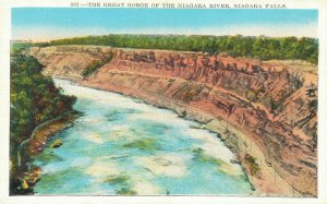 USA The Great Gorge Of The Niagara River Niagara Falls Vintage Postcard  07.39