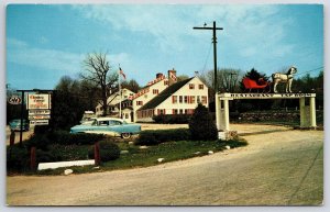 Vintage Postcard Chimney Corner Inn Building Entrance Stamford Connecticut CT